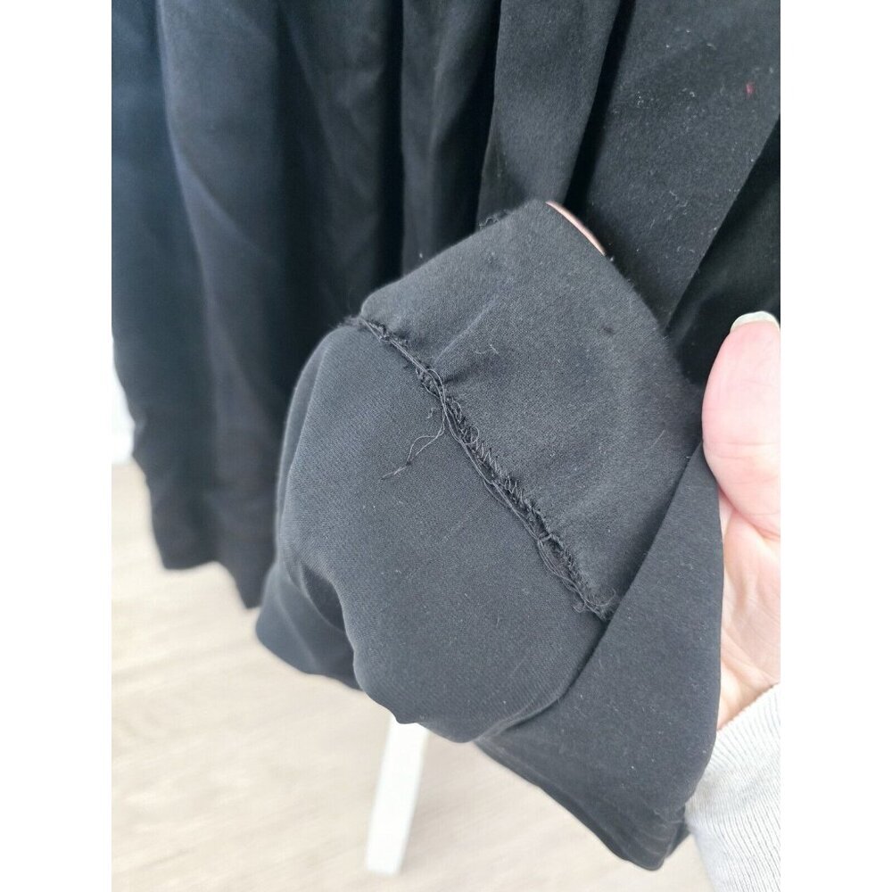 Chanel Vintage Silk Satin Black Pleated High Rise Waisted France Maxi Skirt 40 M - Picture 9 of 10